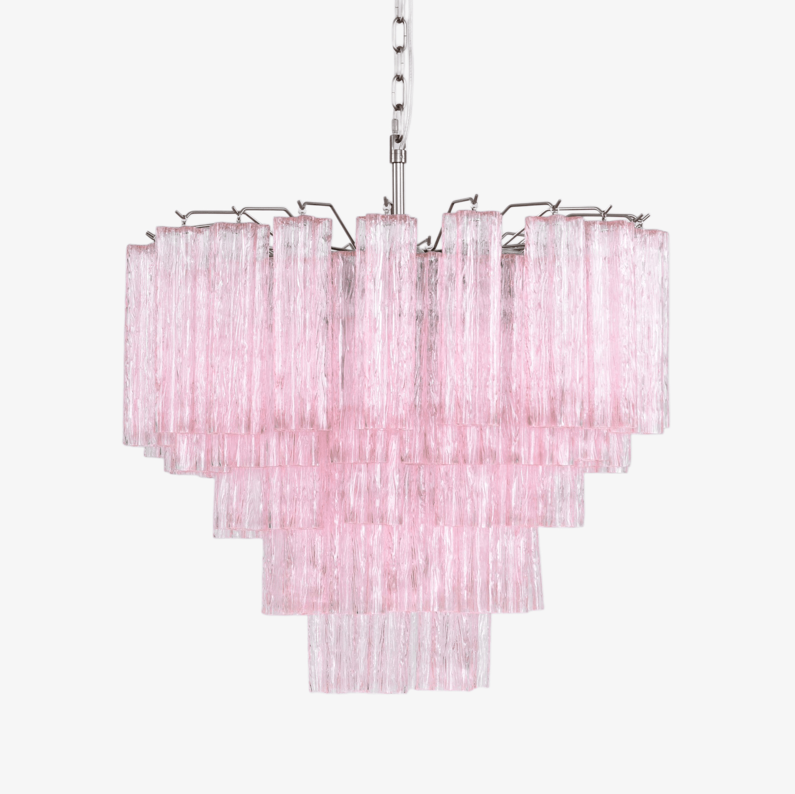 Aurora Lustre Rose Verre Multi-Étage Romantique - Neutralighting