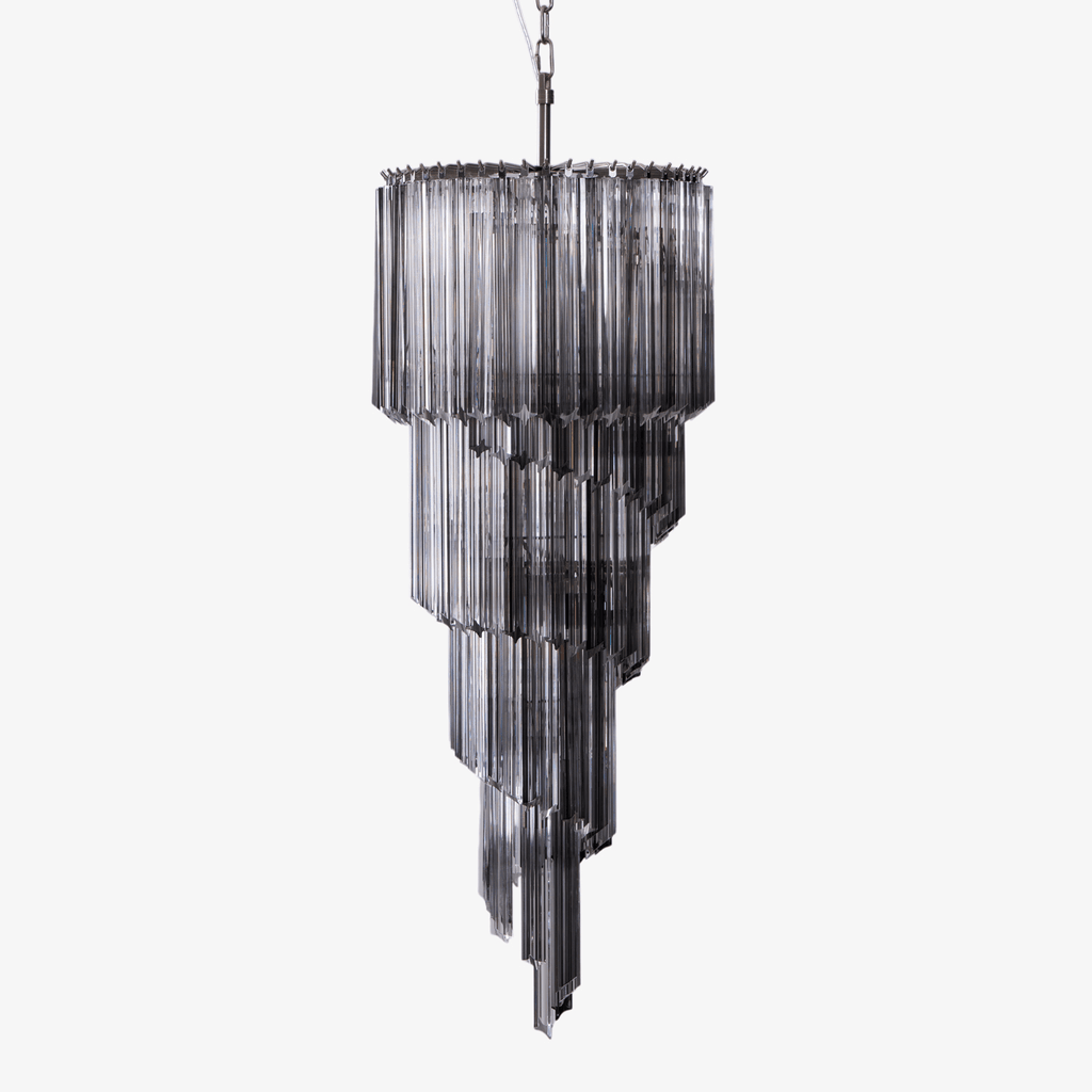 Aurora Lustre Fumé Verre Spirale - Neutralighting