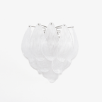 Aurora Applique Murale Murano Verre Pétale Givré Cascadant - Neutralighting