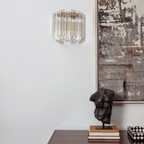 Aurora Applique Murale Transparent Murano Verre Tube Cascade - Neutralighting