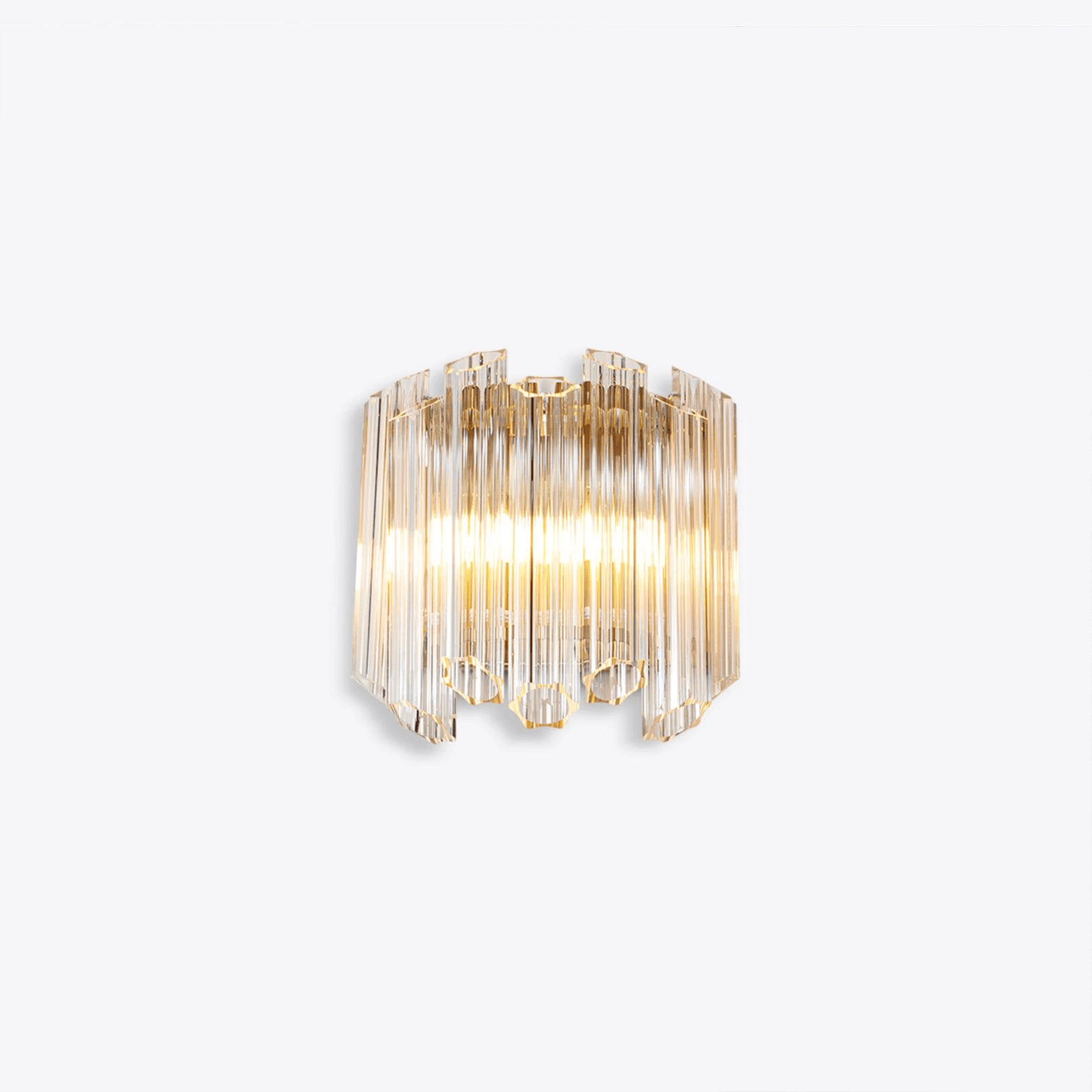 Aurora Applique Murale Transparent Murano Verre Tube Cascade - Neutralighting