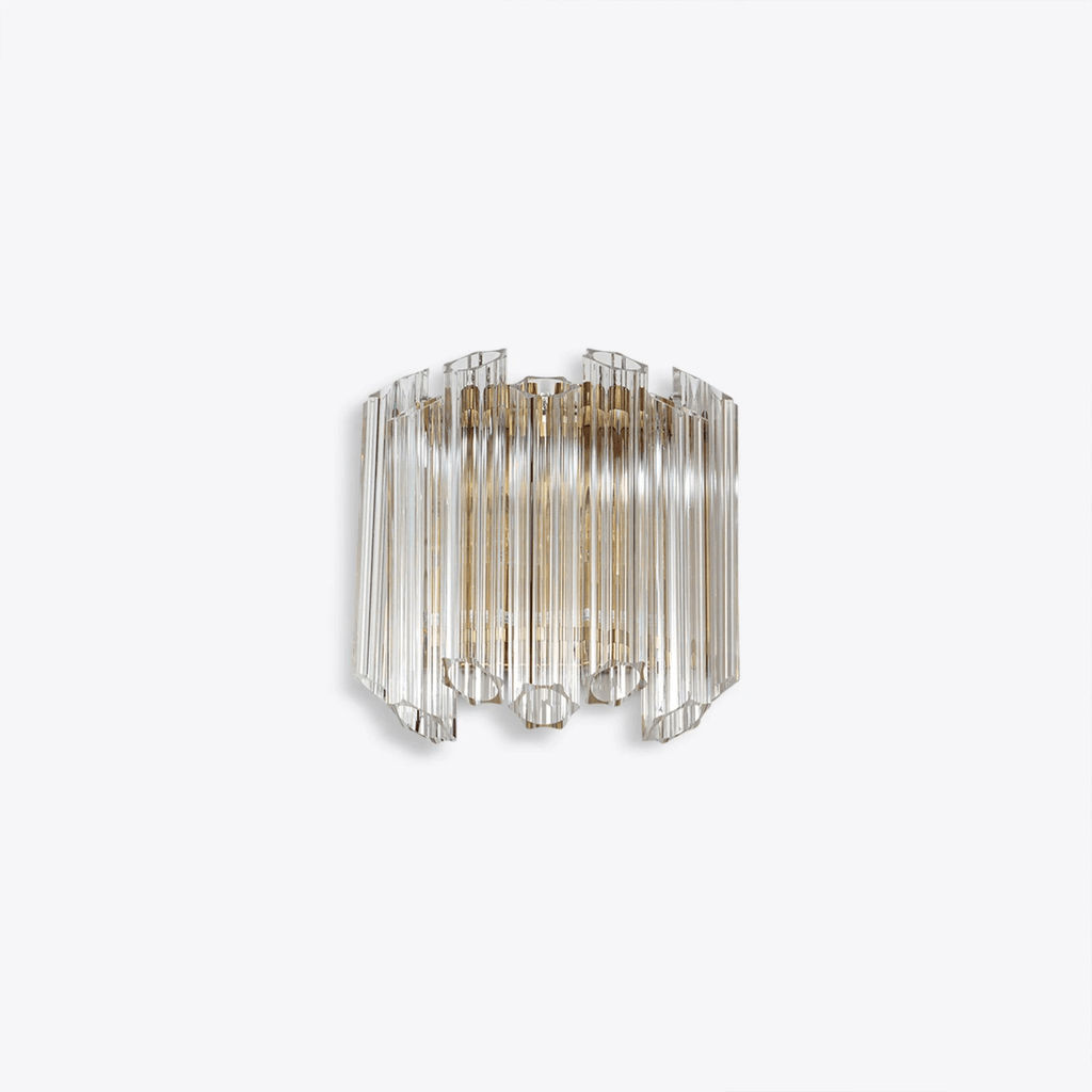 Aurora Applique Murale Transparent Murano Verre Tube Cascade - Neutralighting