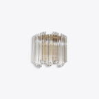 Aurora Applique Murale Transparent Murano Verre Tube Cascade - Neutralighting