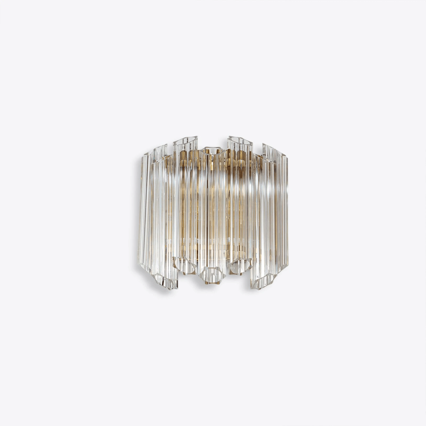Aurora Applique Murale Transparent Murano Verre Tube Cascade - Neutralighting
