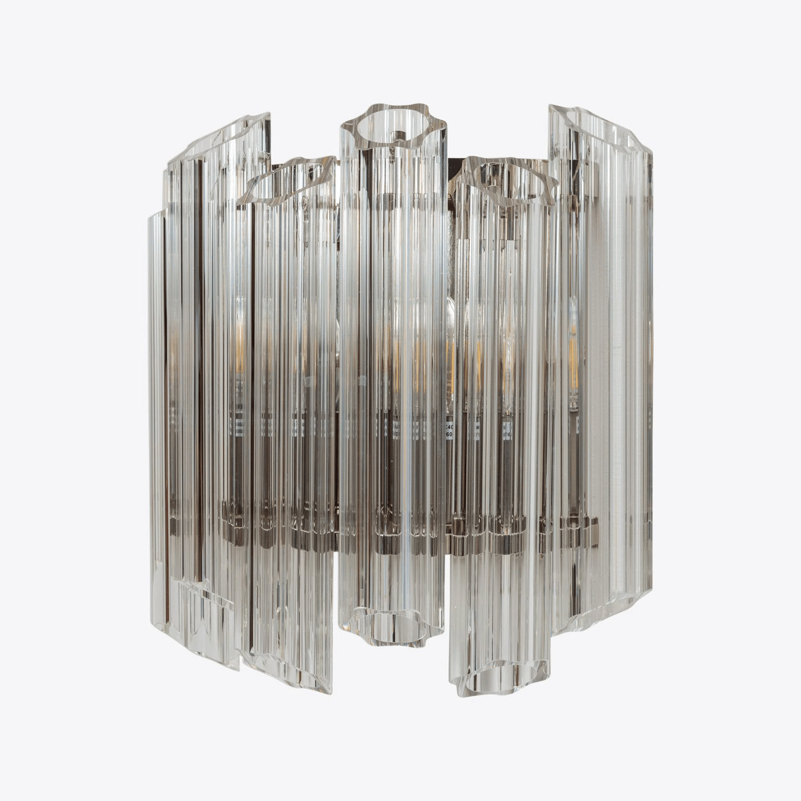 Aurora Applique Murale Transparent Murano Verre Tube Cascade - Neutralighting