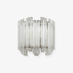 Aurora Applique Murale Transparent Murano Verre Tube Cascade - Neutralighting