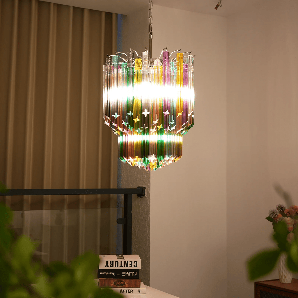 Aurora Lustre Murano Verre Coloré Prisme - Neutralighting