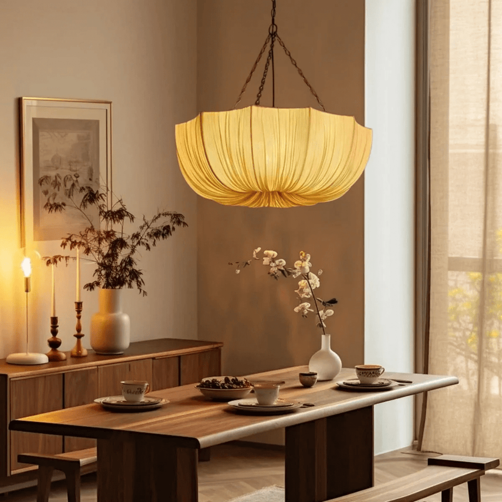 Aurelia Lustre Suspendu Vintage En Tissu - Neutralighting