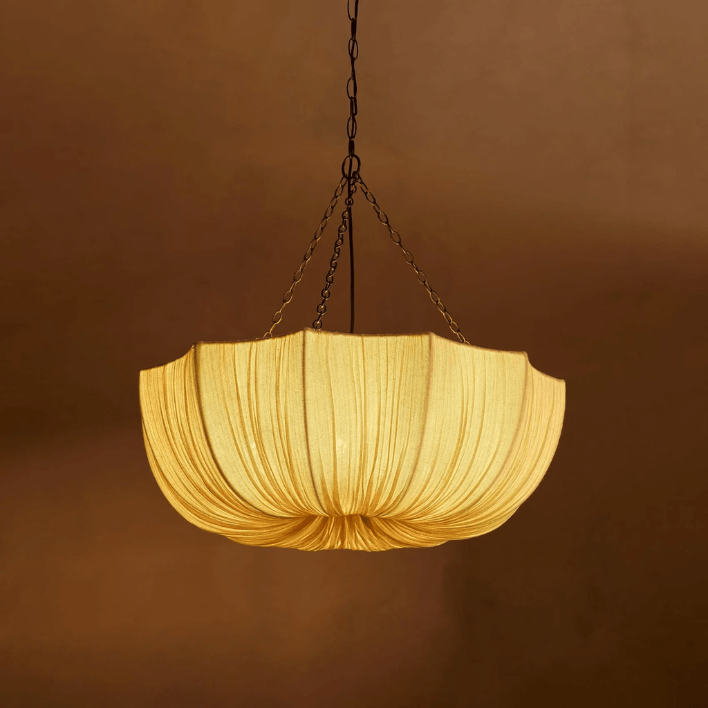 Aurelia Lustre Suspendu Vintage En Tissu - Neutralighting