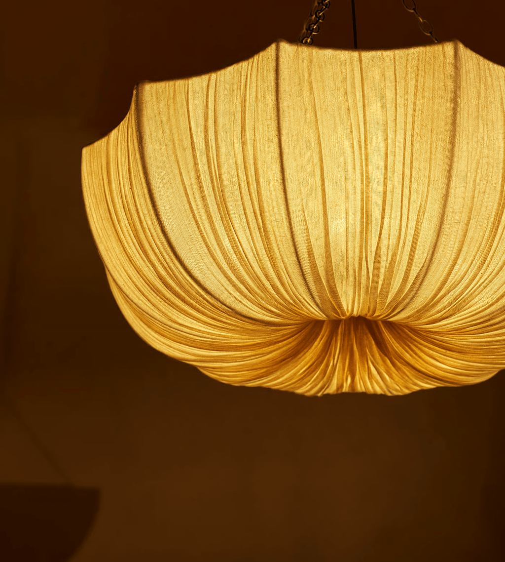 Aurelia Lustre Suspendu Vintage En Tissu - Neutralighting
