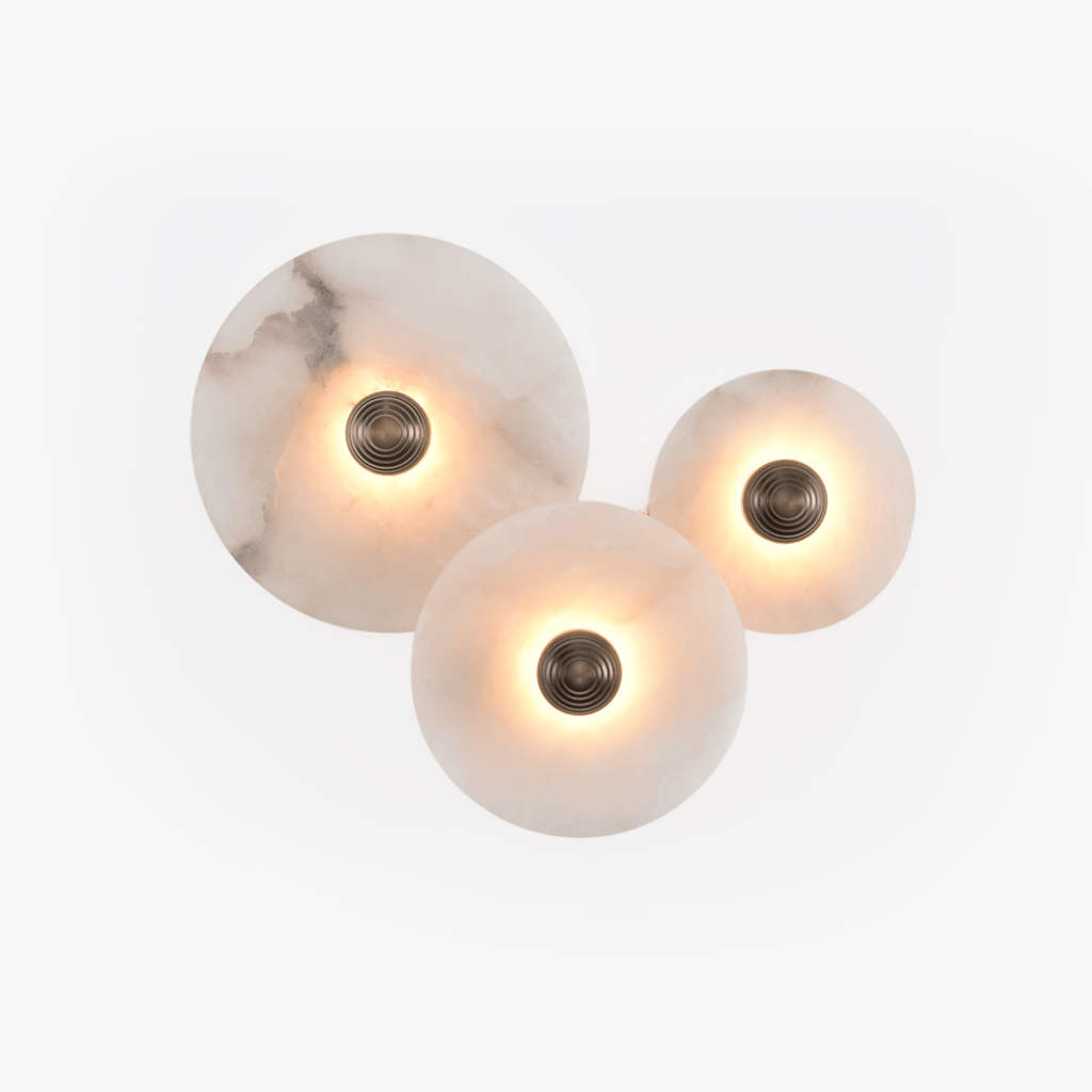 Selene Plafonnier Minimaliste en Albâtre - Neutralighting