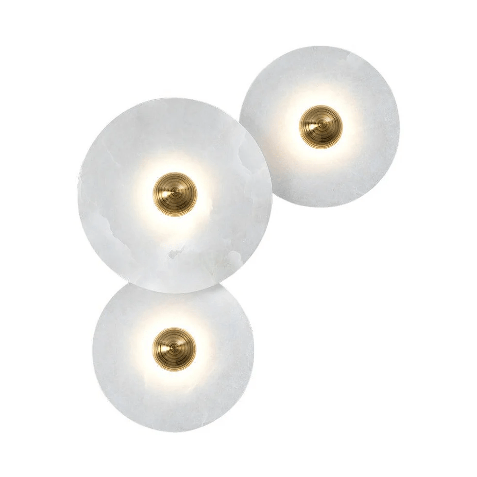 Selene Plafonnier Minimaliste en Albâtre - Neutralighting