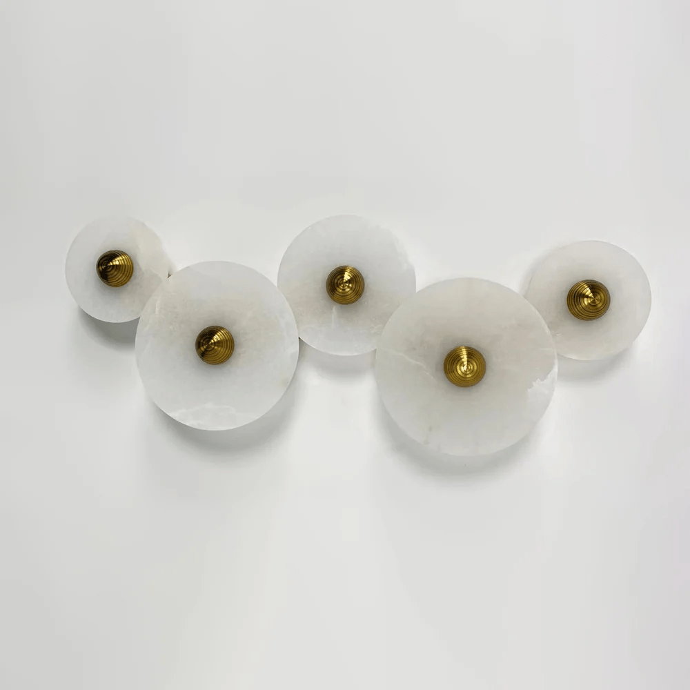 Selene Plafonnier Minimaliste en Albâtre - Neutralighting