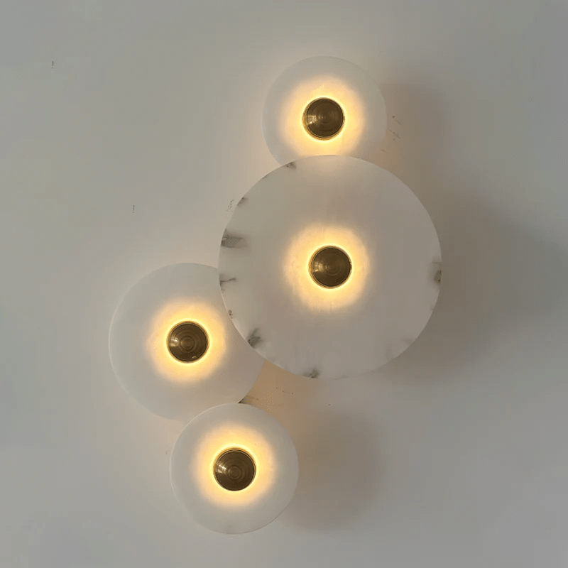 Selene Plafonnier Minimaliste en Albâtre - Neutralighting