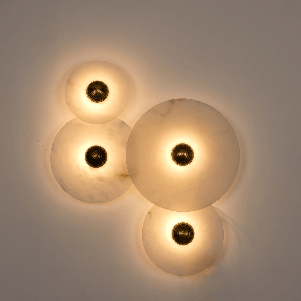 Selene Plafonnier Minimaliste en Albâtre - Neutralighting
