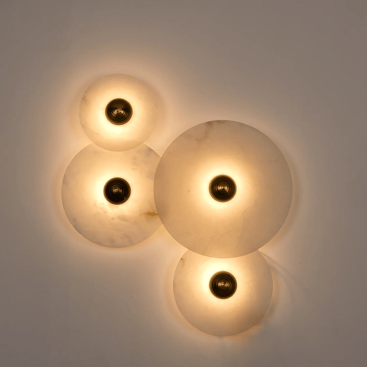 Selene Plafonnier Minimaliste en Albâtre - Neutralighting