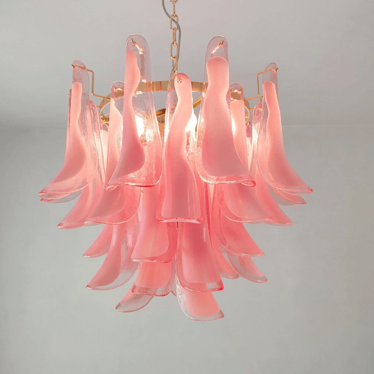 Aurora Lustre Murano Verre Étagé Italien - Neutralighting