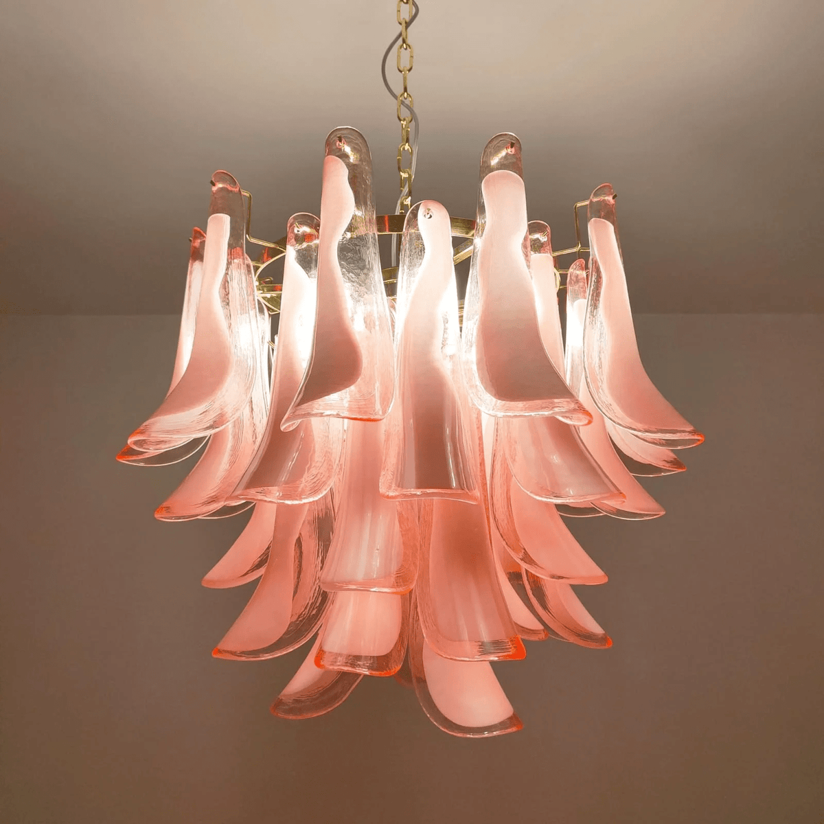Aurora Lustre Murano Verre Étagé Italien - Neutralighting
