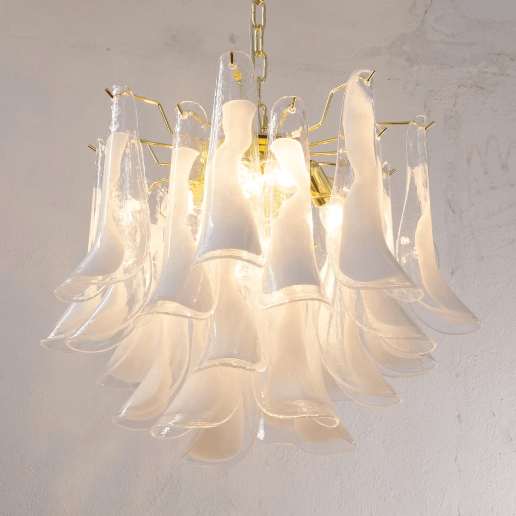 Aurora Lustre Murano Verre Étagé Italien - Neutralighting