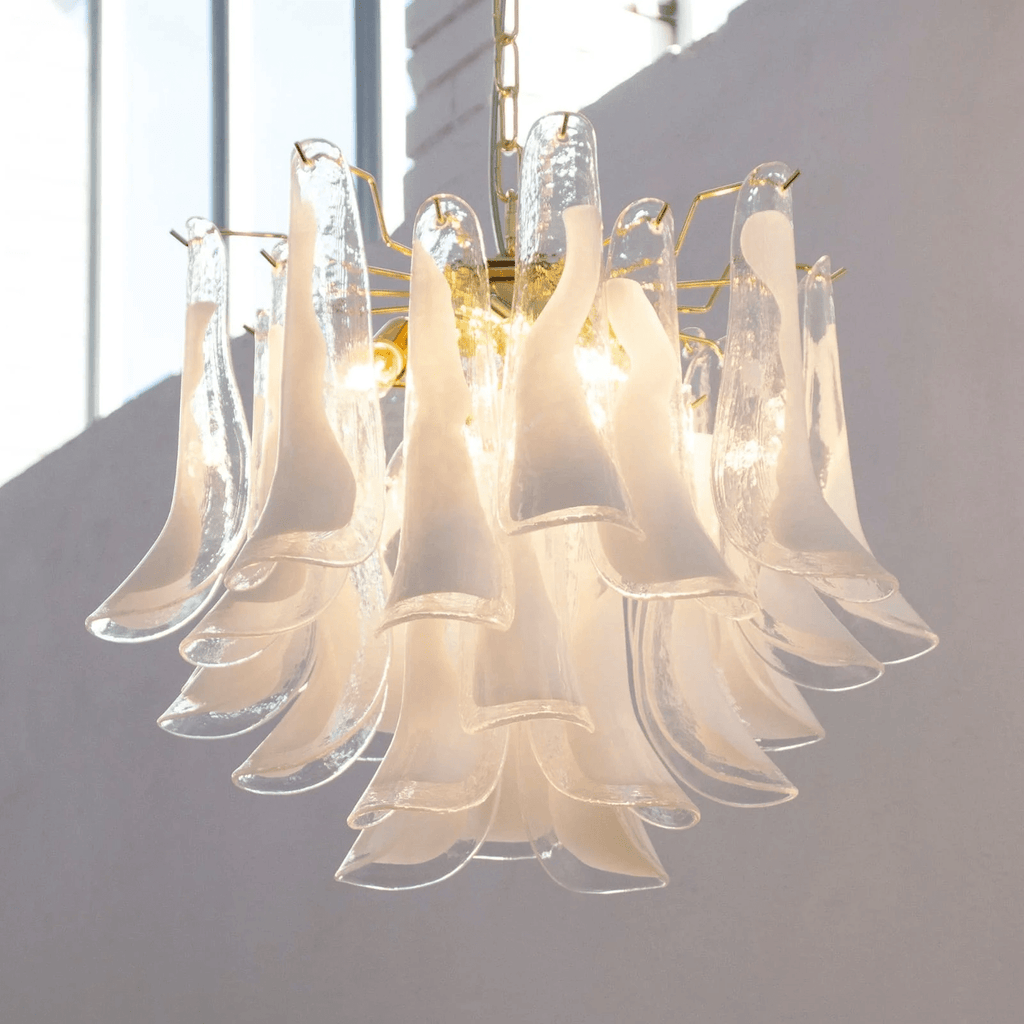 Aurora Lustre Murano Verre Étagé Italien - Neutralighting