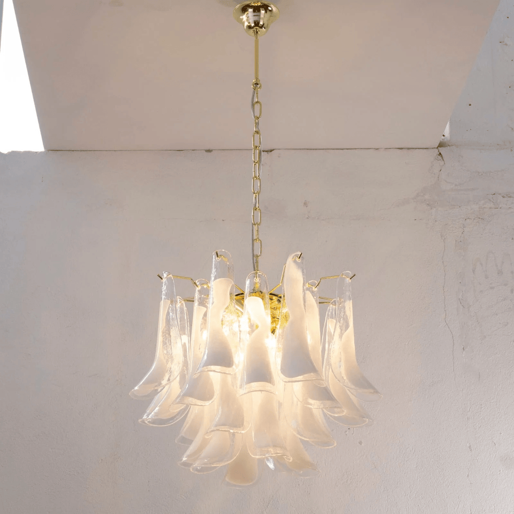 Aurora Lustre Murano Verre Étagé Italien - Neutralighting