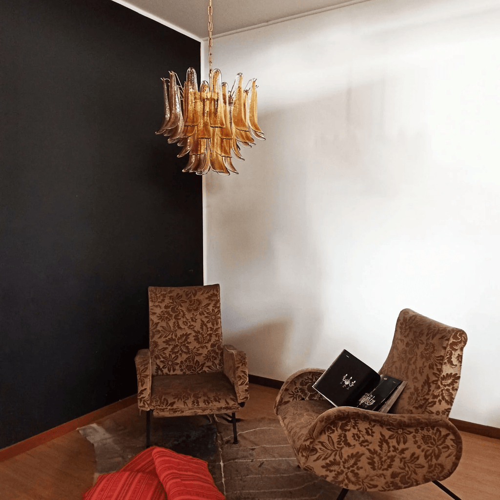 Aurora Lustre Murano Verre Étagé Italien - Neutralighting