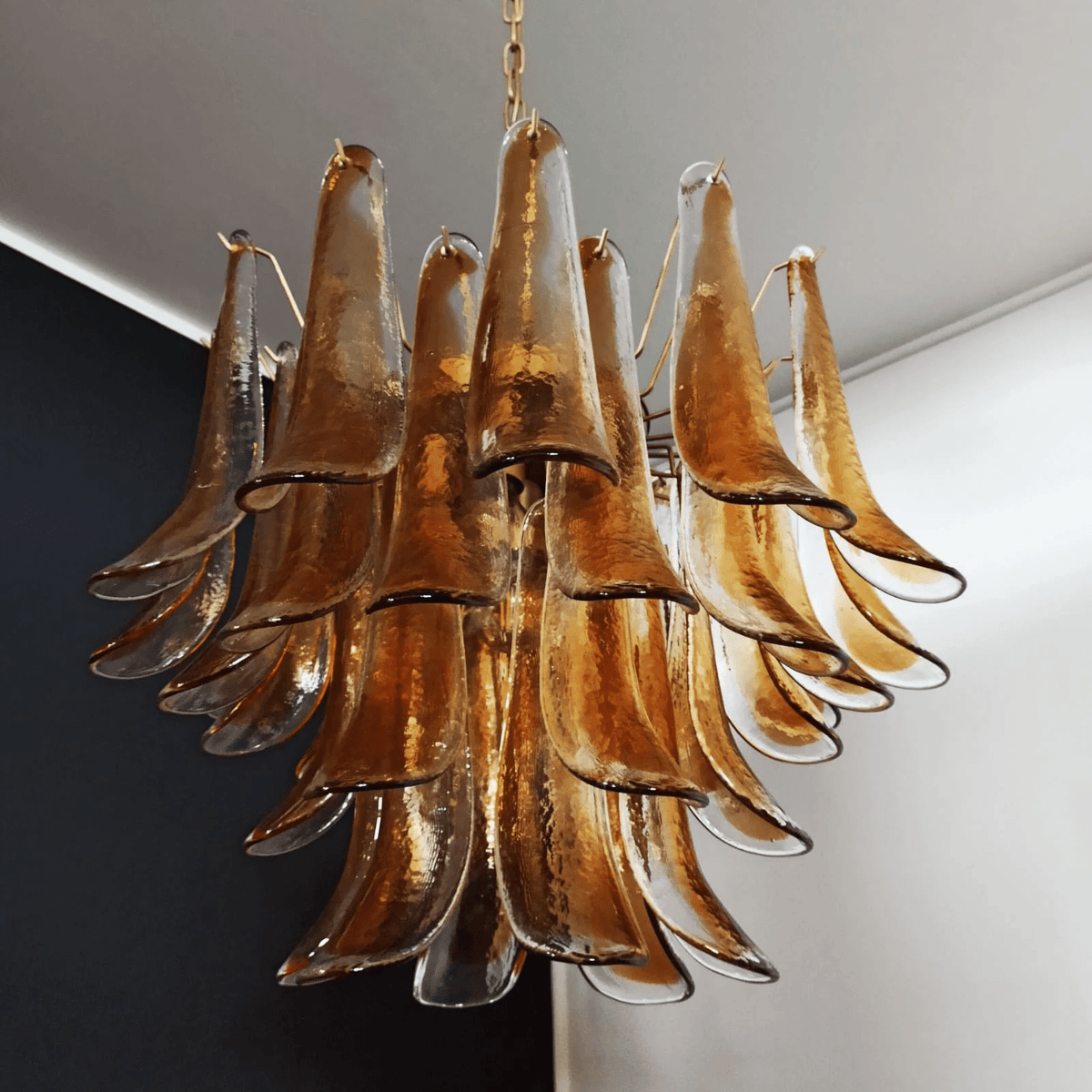 Aurora Lustre Murano Verre Étagé Italien - Neutralighting