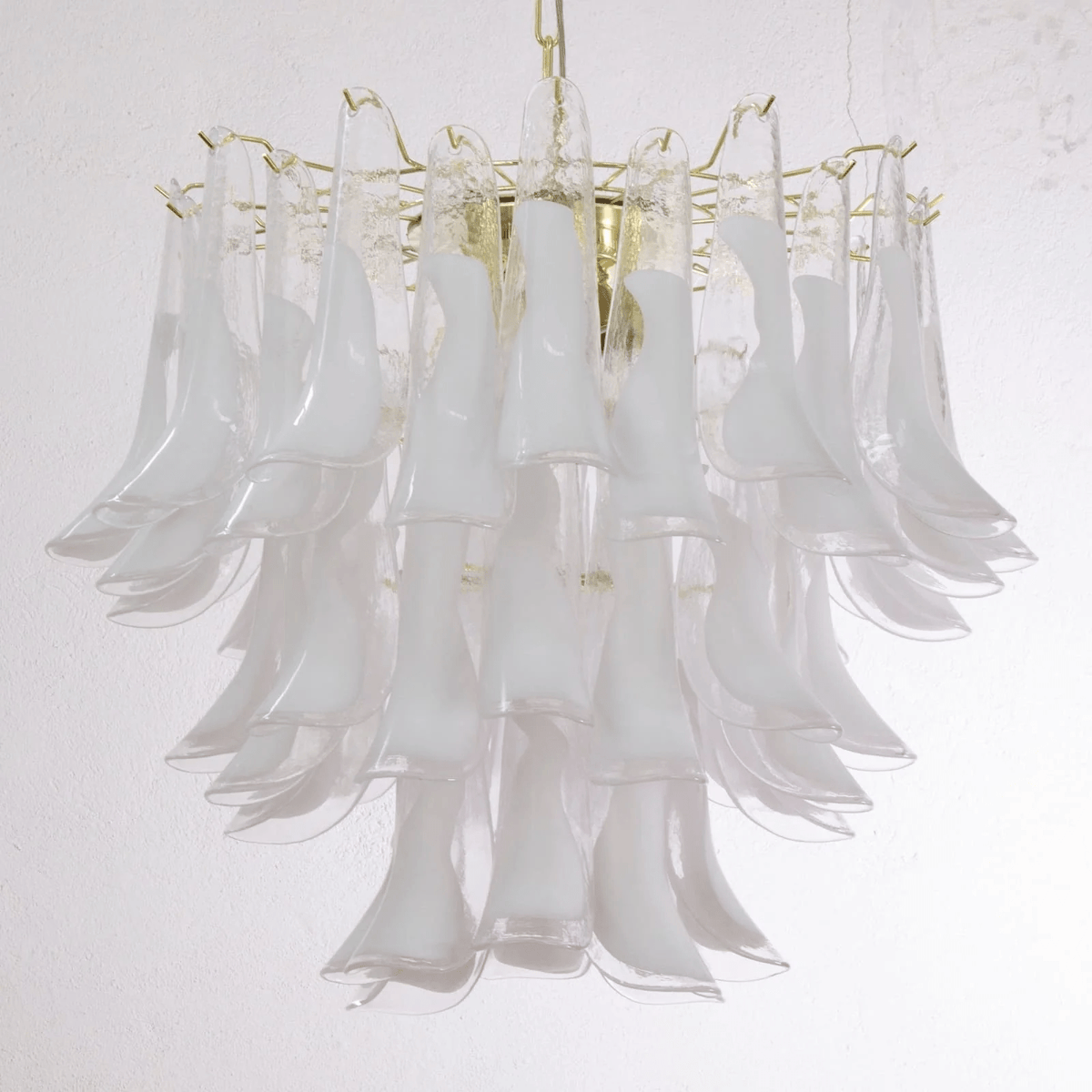 Aurora Lustre Murano Verre Étagé Italien - Neutralighting