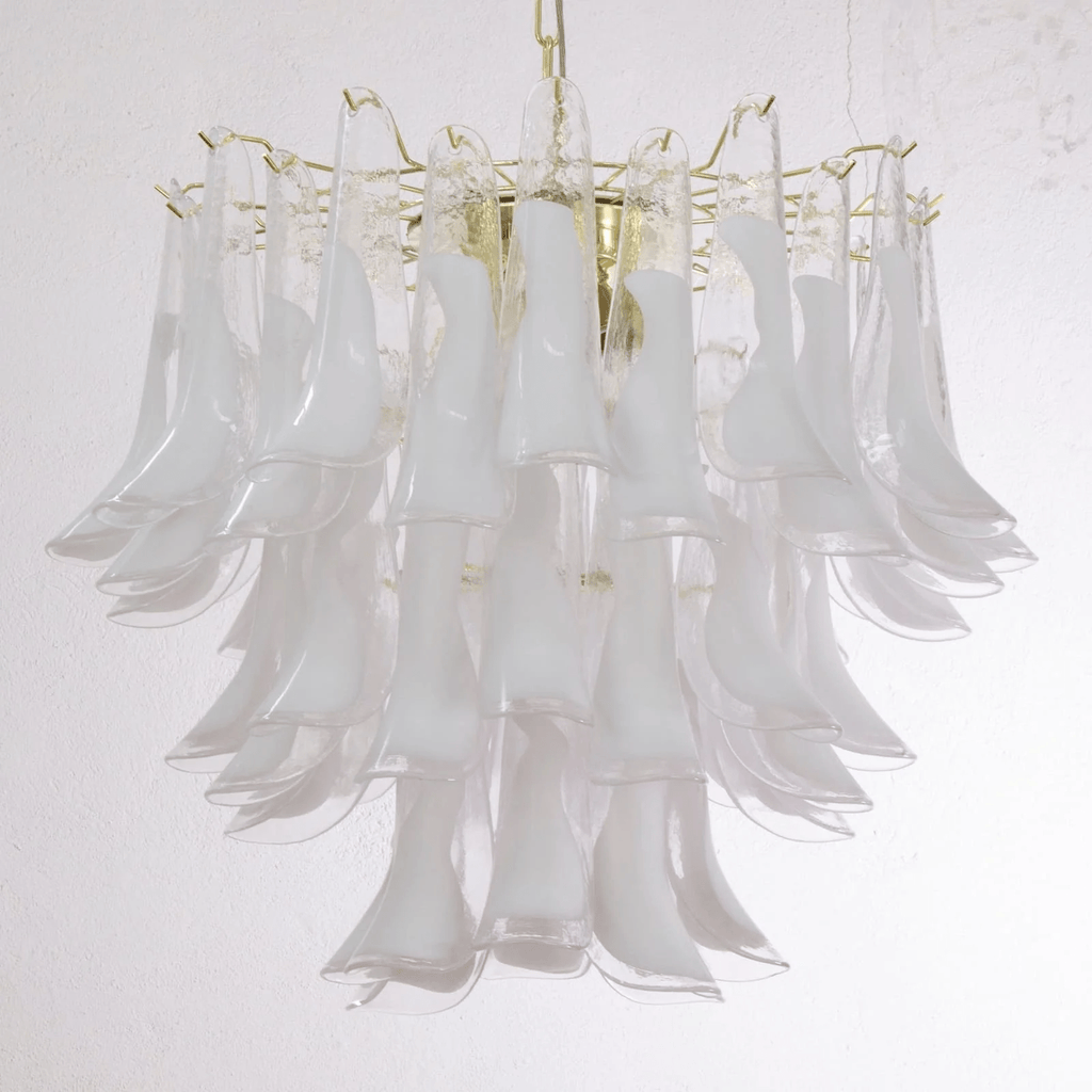 Aurora Lustre Murano Verre Étagé Italien - Neutralighting
