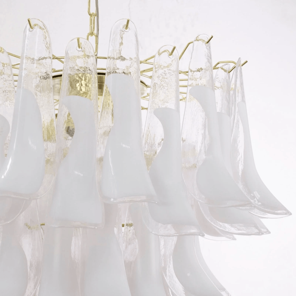 Aurora Lustre Murano Verre Étagé Italien - Neutralighting
