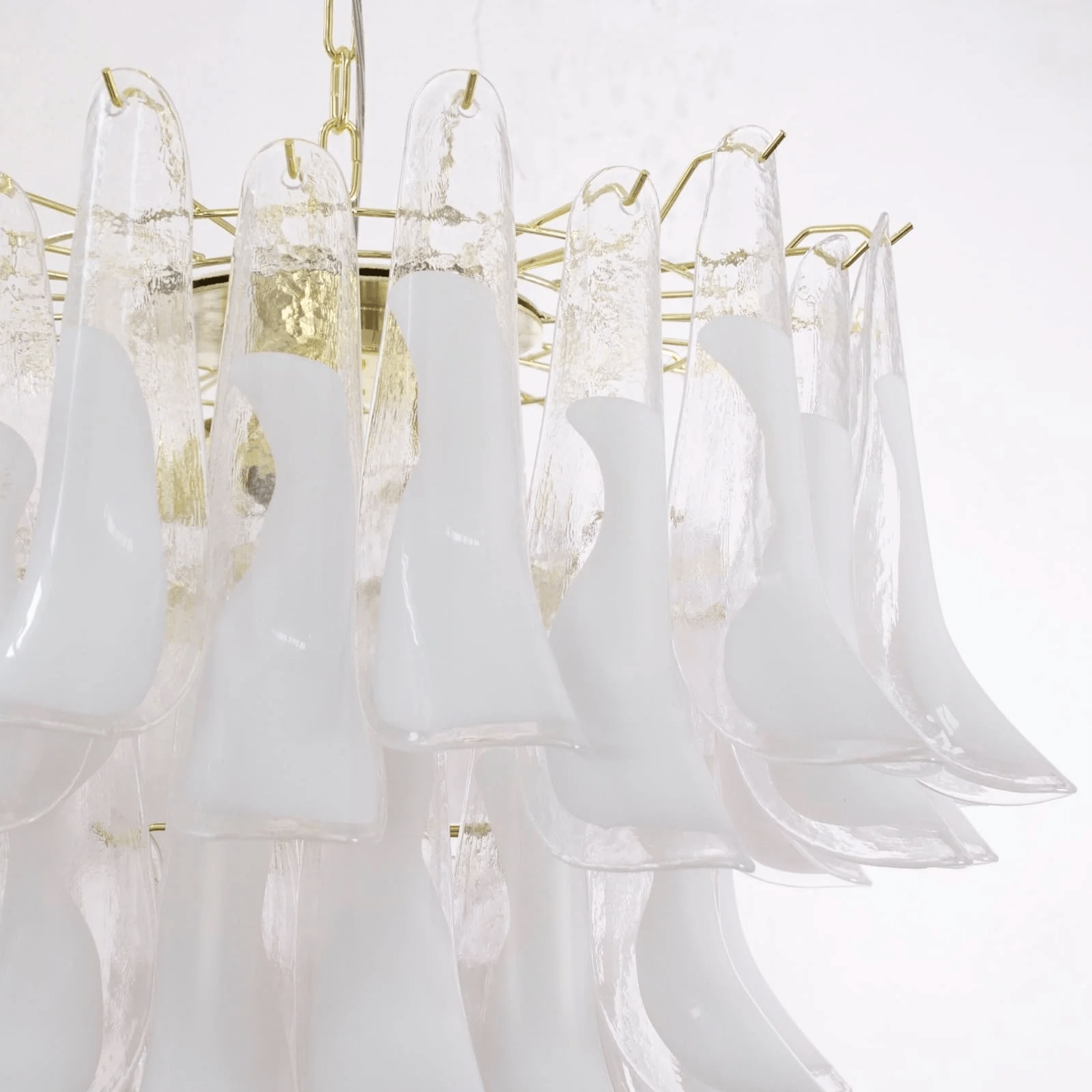 Aurora Lustre Murano Verre Étagé Italien - Neutralighting