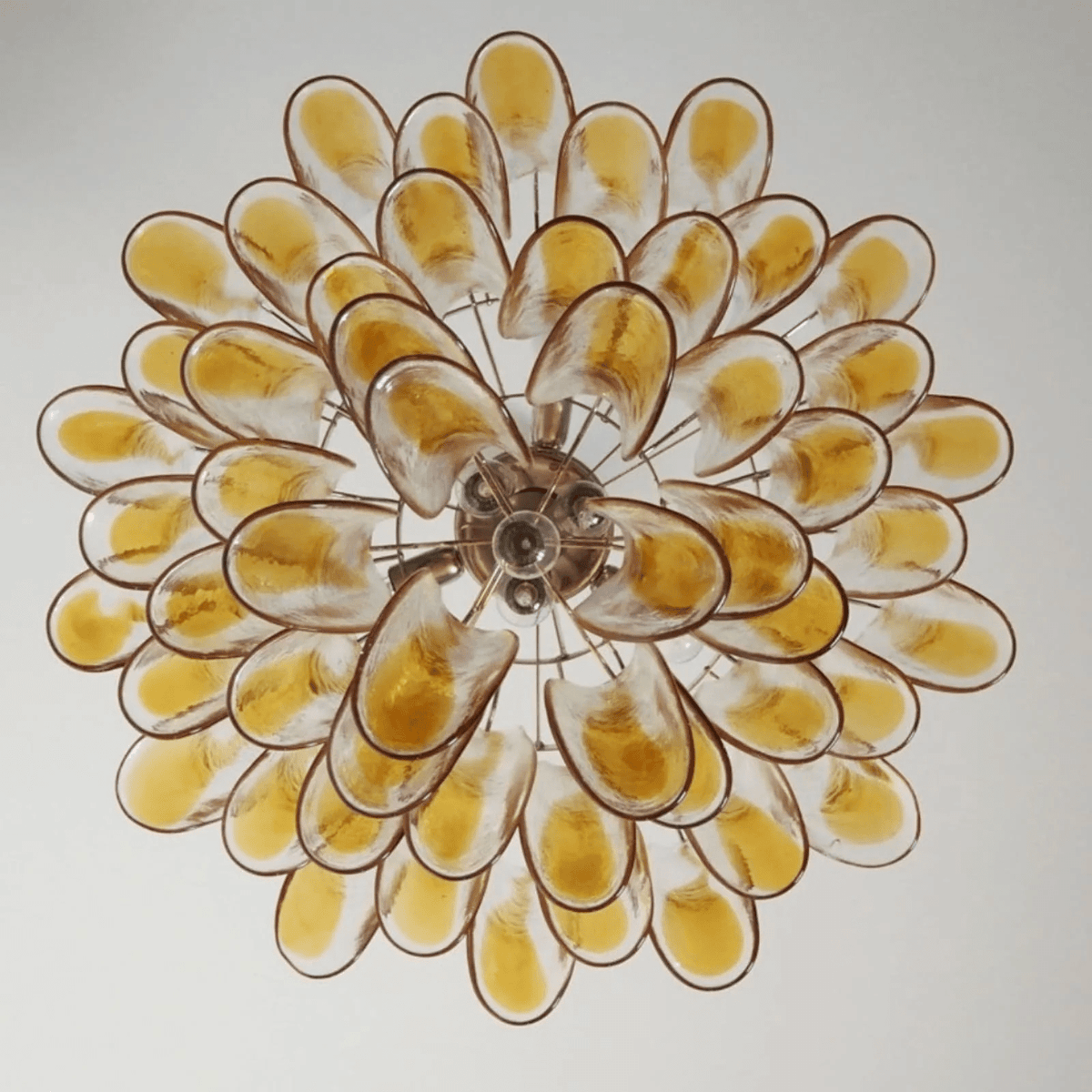 Aurora Lustre Murano Verre Étagé Italien - Neutralighting