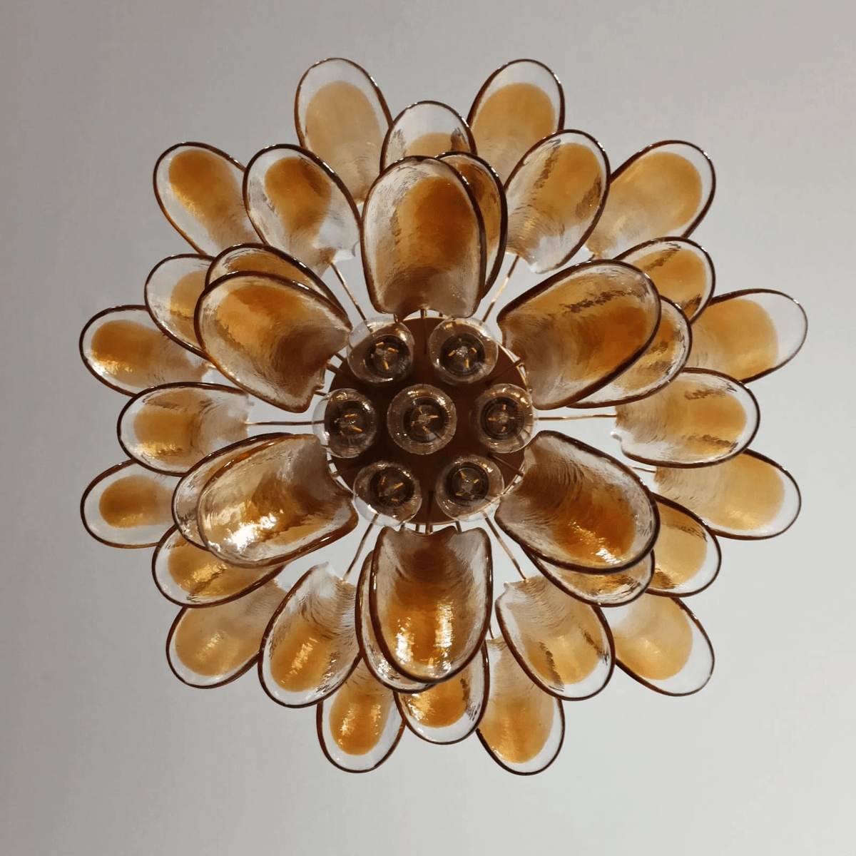 Aurora Lustre Murano Verre Étagé Italien - Neutralighting