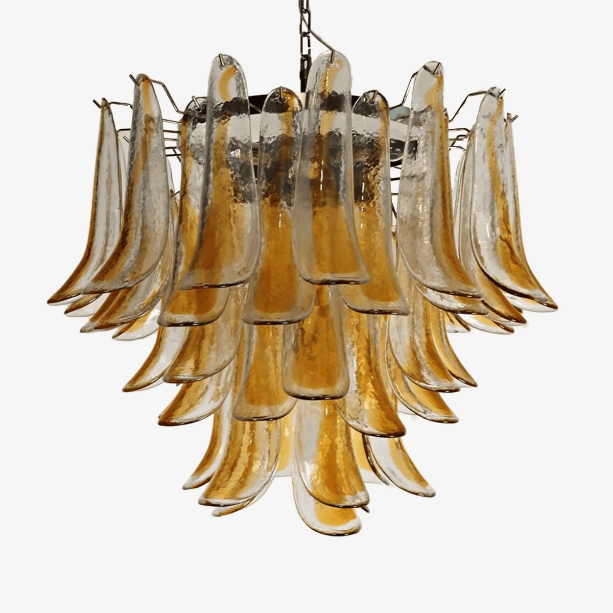 Aurora Lustre Murano Verre Étagé Italien - Neutralighting