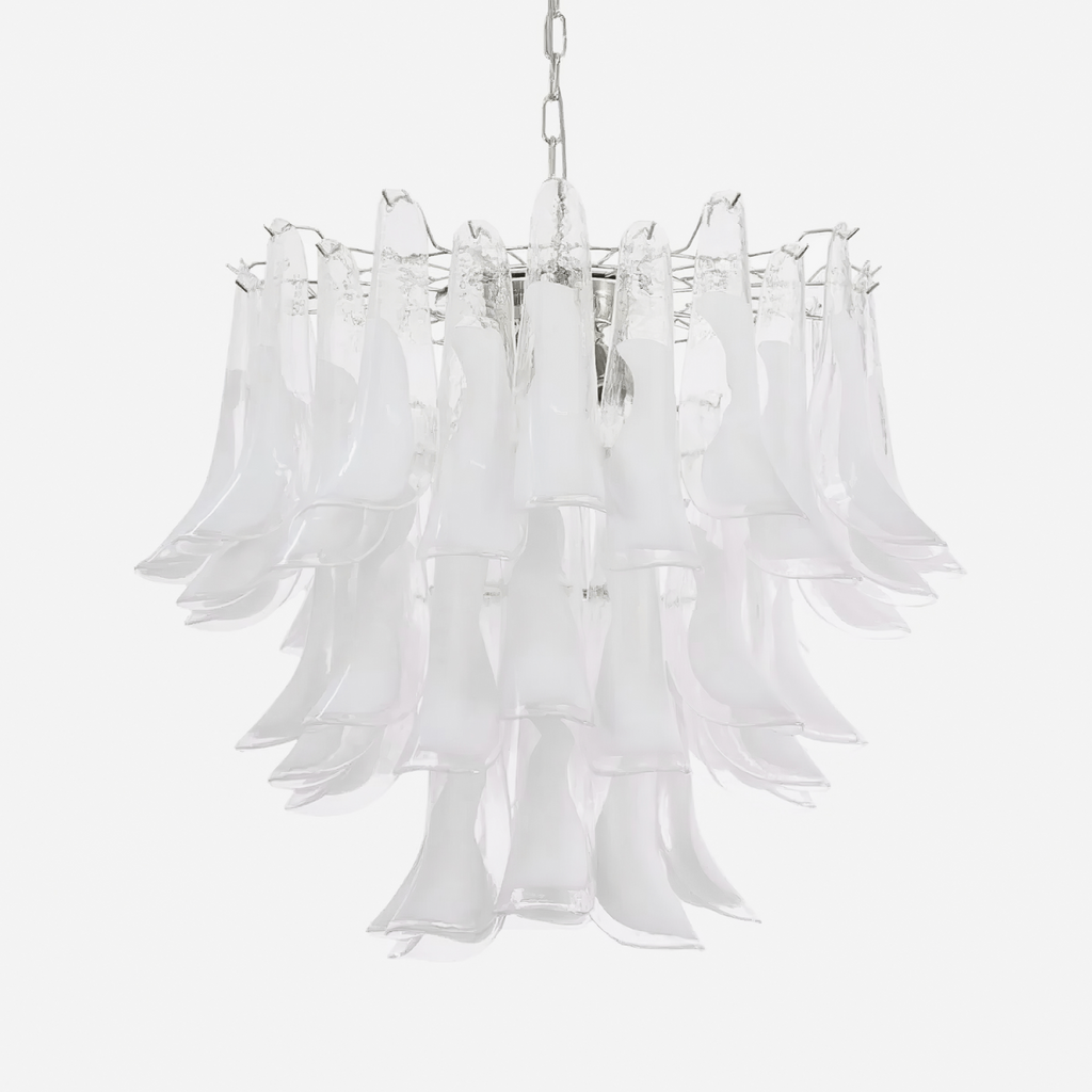 Aurora Lustre Murano Verre Étagé Italien - Neutralighting