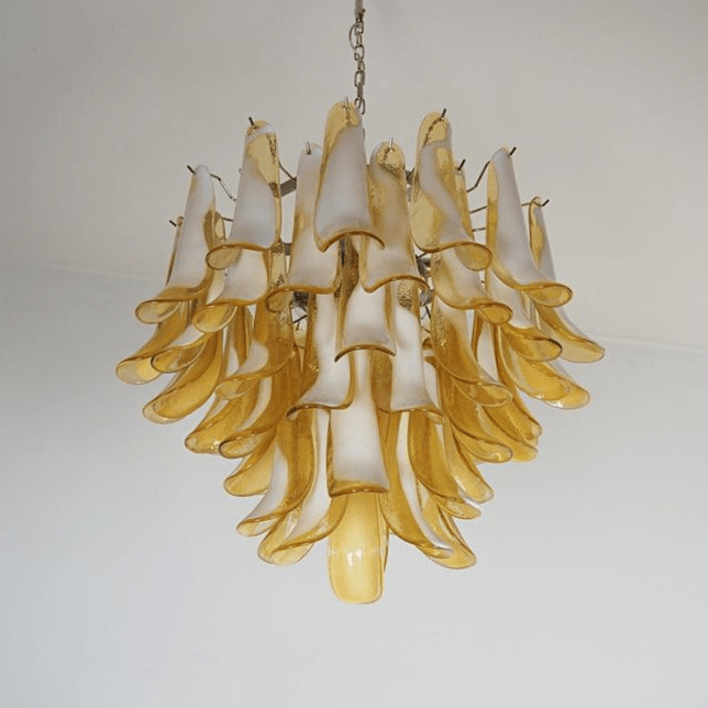 Aurora Lustre Murano Verre Étagé Italien - Neutralighting