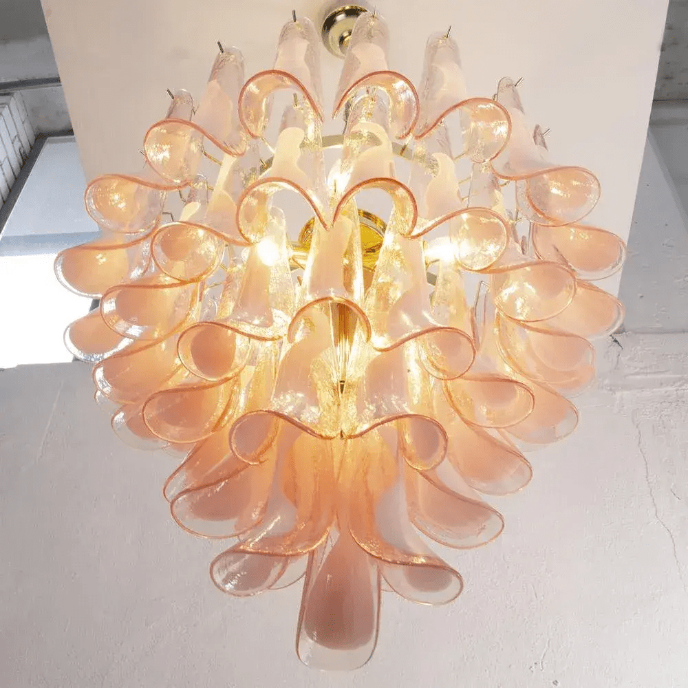 Aurora Lustre Murano Verre Étagé Italien - Neutralighting