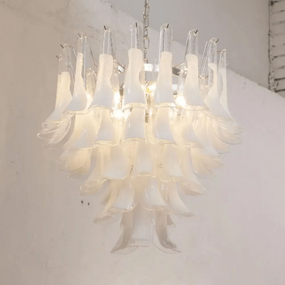 Aurora Lustre Murano Verre Étagé Italien - Neutralighting