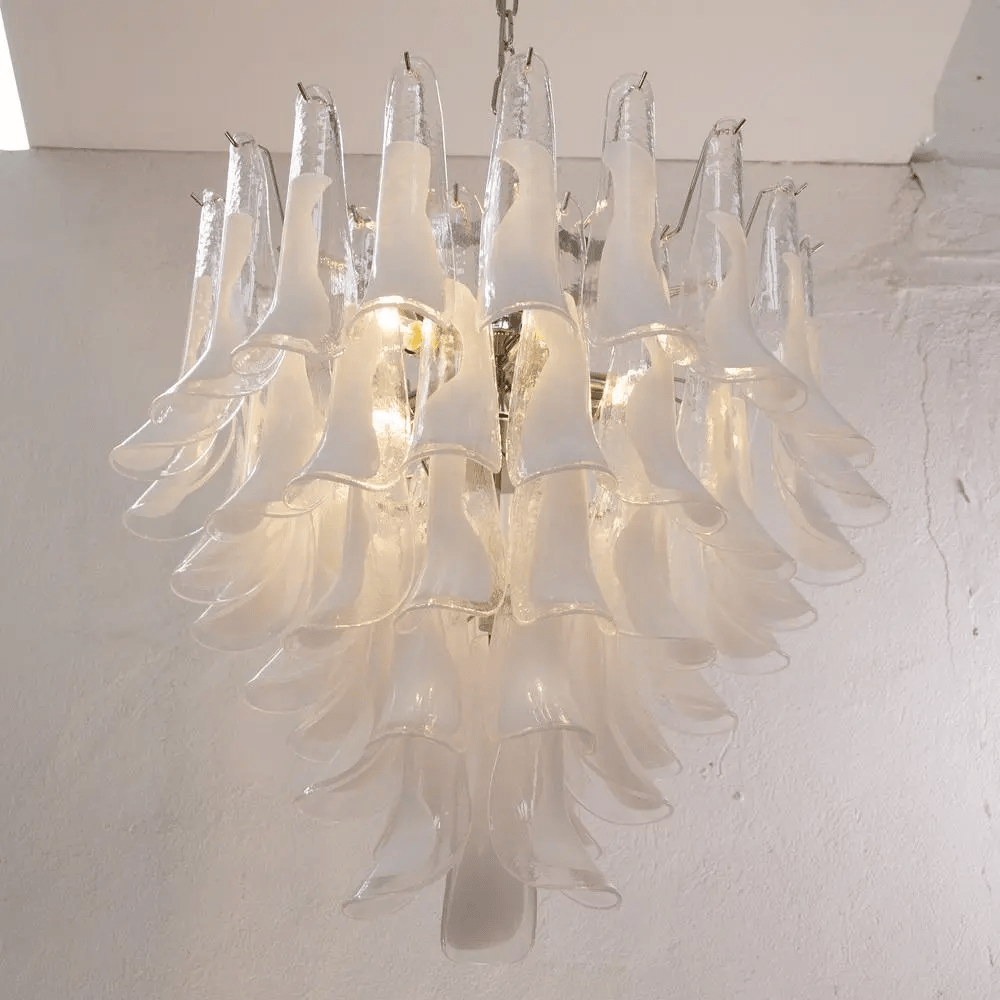 Aurora Lustre Murano Verre Étagé Italien - Neutralighting