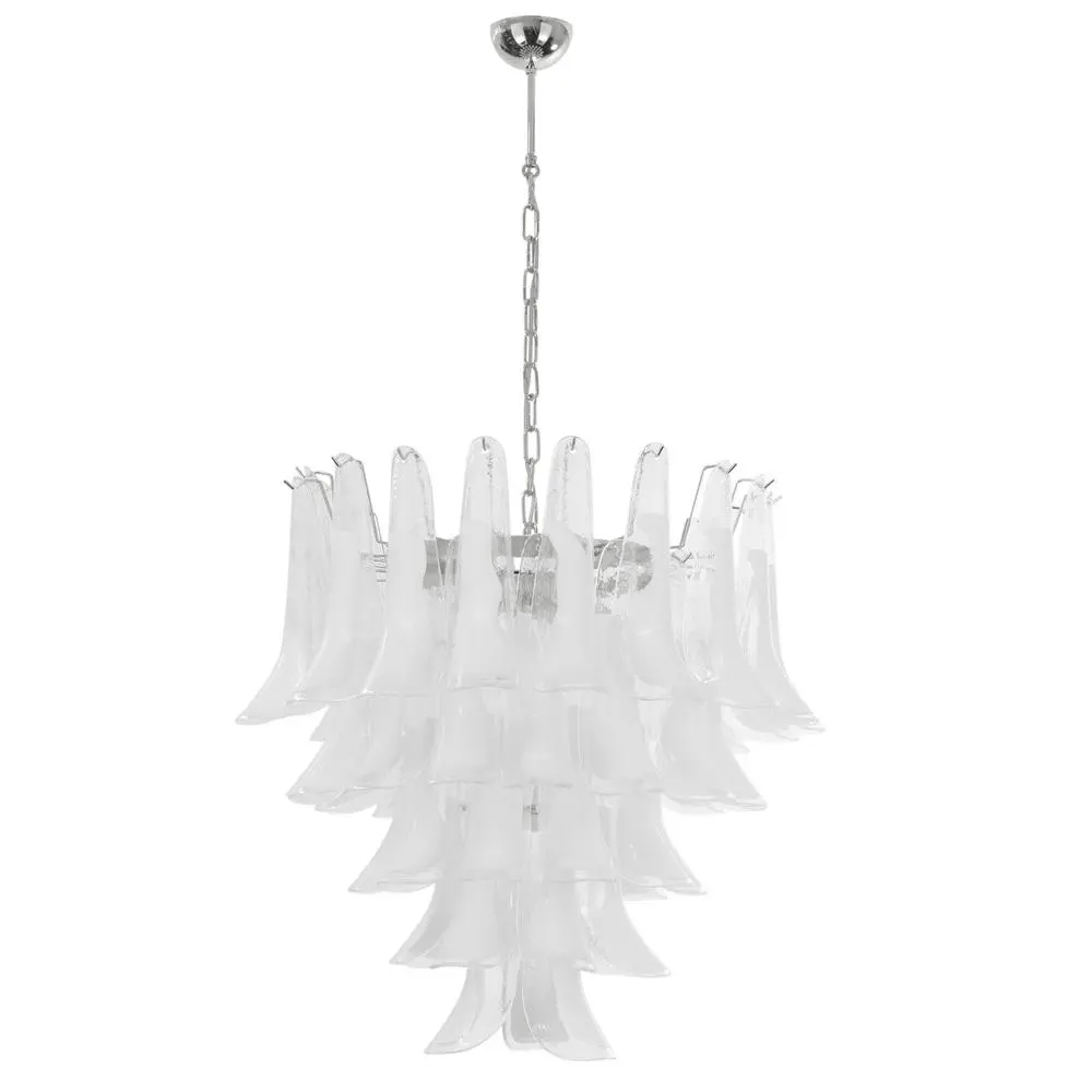 Aurora Lustre Murano Verre Étagé Italien - Neutralighting