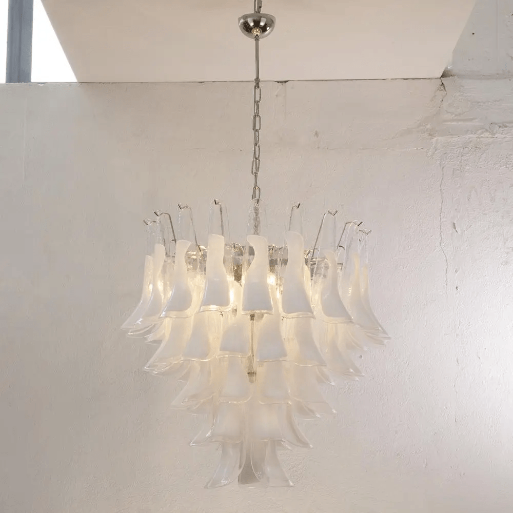 Aurora Lustre Murano Verre Étagé Italien - Neutralighting