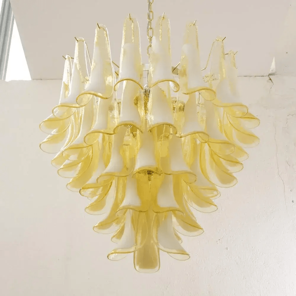 Aurora Lustre Murano Verre Étagé Italien - Neutralighting