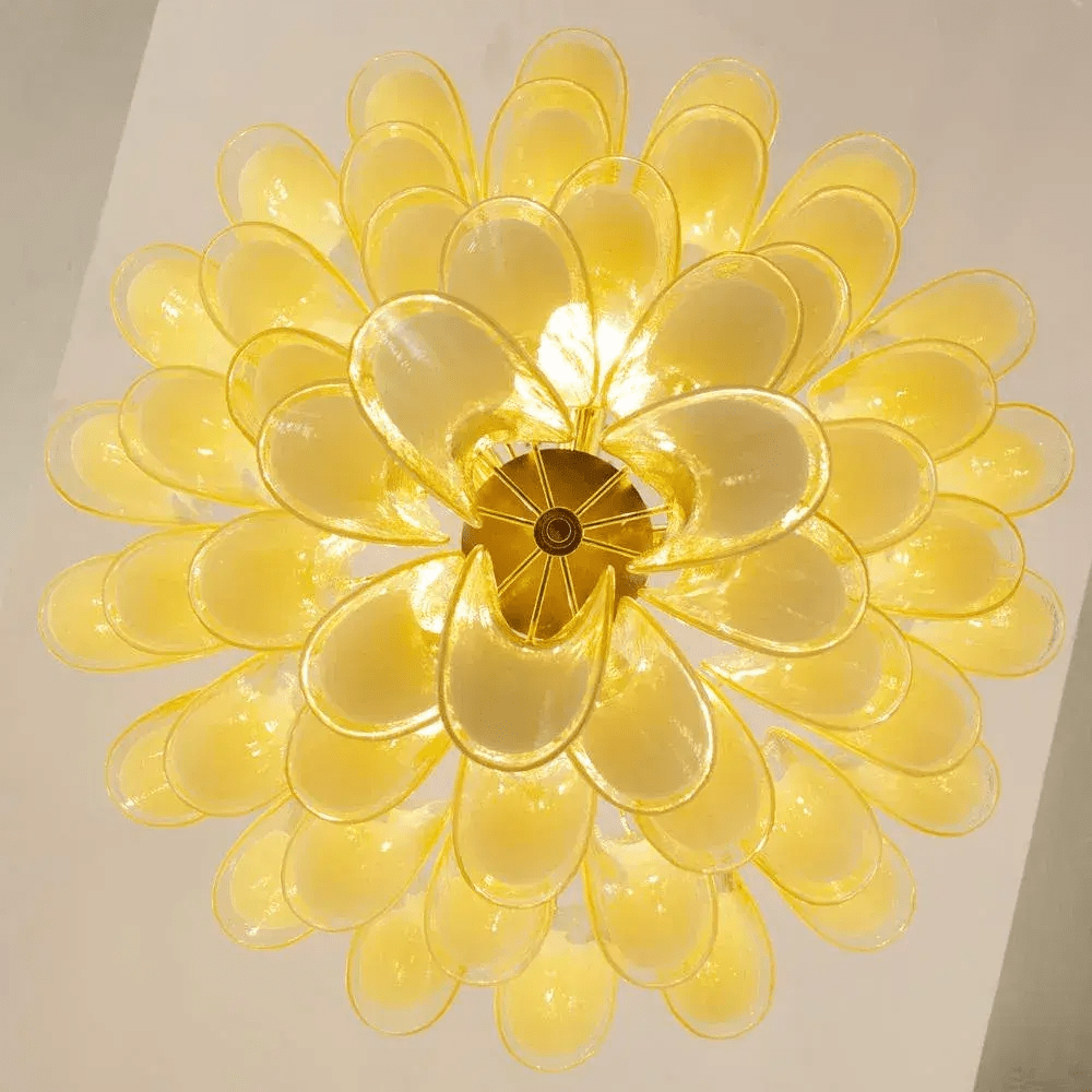 Aurora Lustre Murano Verre Étagé Italien - Neutralighting