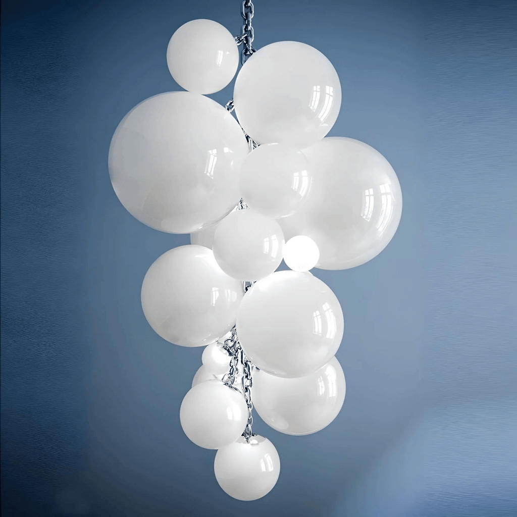 Aurora Chandelier En Verre De Murano Grappes De Raisins Art Déco - Neutralighting