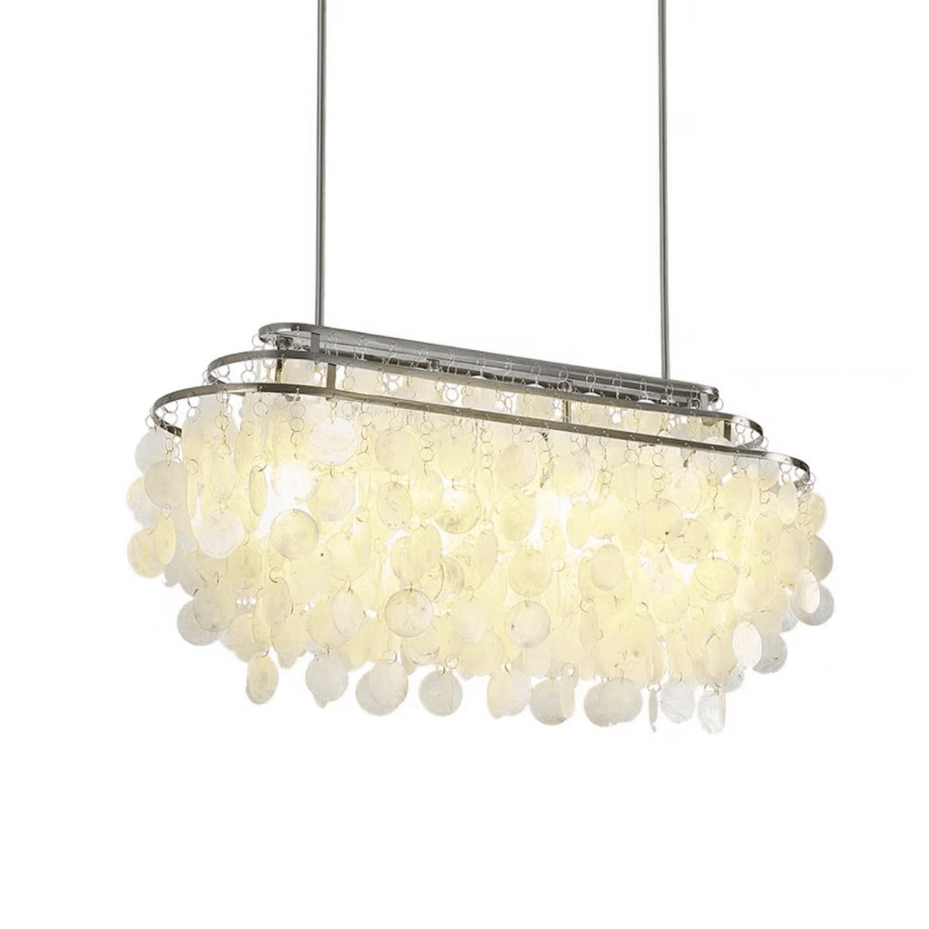 Lustra Suspension Lampe Anneau Rond en Coquillage - Neutralighting
