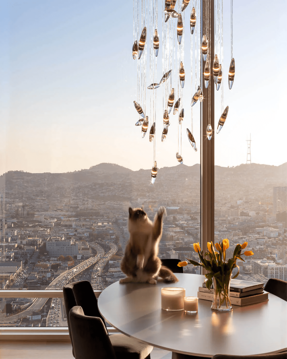 Armira Chandelier en Verre de Luxe - Neutralighting