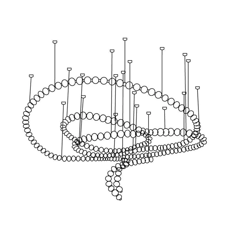 Zalvarin Chandelier Sputnik en Laiton - Neutralighting