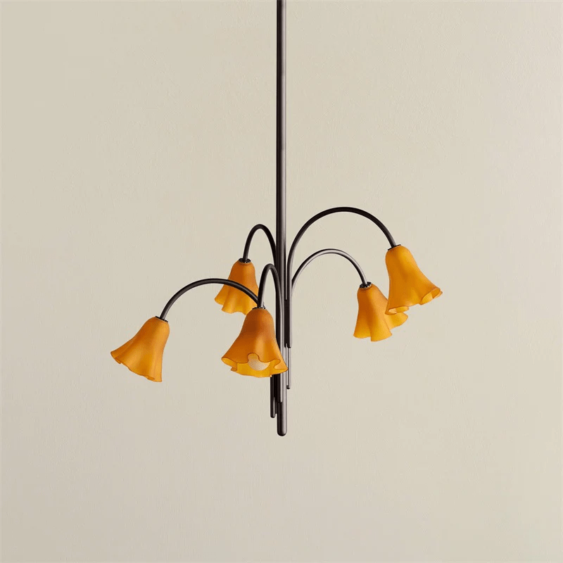 Aurora Lustre Floraison Pétale Verre Bras - Neutralighting