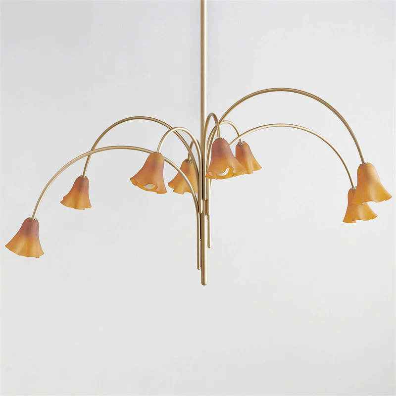 Aurora Lustre Floraison Pétale Verre Bras - Neutralighting