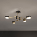 Lustra Chandelier Noir Or Bras en Forme d'Araignée - Neutralighting